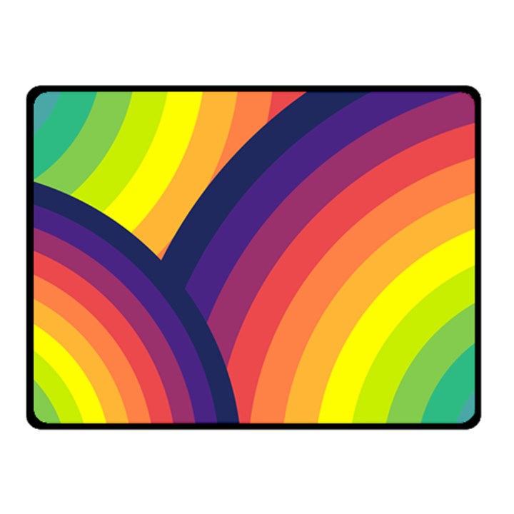 Background Rainbow Colors Colorful Fleece Blanket (Small)