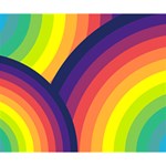 Background Rainbow Colors Colorful Deluxe Canvas 14  x 11  (Stretched) 14  x 11  x 1.5  Stretched Canvas