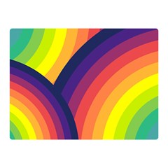 Background Rainbow Colors Colorful Double Sided Flano Blanket (mini)  by Pakrebo