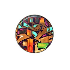 Graffiti Mural Street Art Wall Art Hat Clip Ball Marker (4 Pack) by Pakrebo