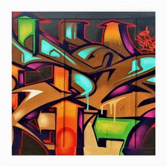 Graffiti Mural Street Art Wall Art Medium Glasses Cloth by Pakrebo