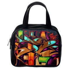 Graffiti Mural Street Art Wall Art Classic Handbag (one Side)