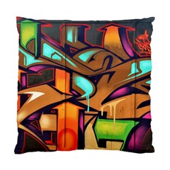 Graffiti Mural Street Art Wall Art Standard Cushion Case (one Side) by Pakrebo