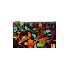 Graffiti Mural Street Art Wall Art Cosmetic Bag (small) by Pakrebo