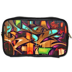 Graffiti Mural Street Art Wall Art Toiletries Bag (one Side) by Pakrebo