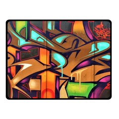 Graffiti Mural Street Art Wall Art Fleece Blanket (small) by Pakrebo