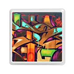 Graffiti Mural Street Art Wall Art Memory Card Reader (square)