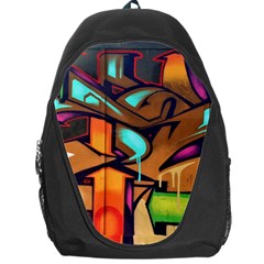 Graffiti Mural Street Art Wall Art Backpack Bag by Pakrebo