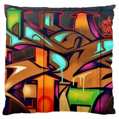 Graffiti Mural Street Art Wall Art Standard Flano Cushion Case (one Side) by Pakrebo