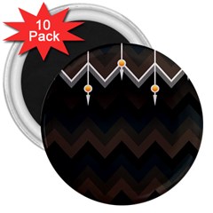 Background Pattern Non Seamless 3  Magnets (10 Pack)  by Pakrebo