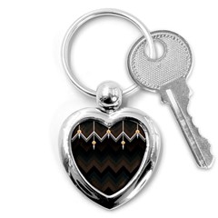 Background Pattern Non Seamless Key Chains (heart)  by Pakrebo