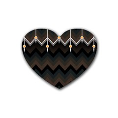 Background Pattern Non Seamless Heart Coaster (4 Pack)  by Pakrebo