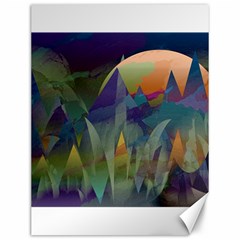 Mountains Abstract Mountain Range Canvas 12  x 16 