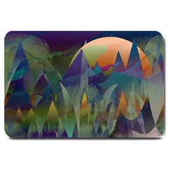 Mountains Abstract Mountain Range Large Doormat 