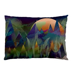 Mountains Abstract Mountain Range Pillow Case by Pakrebo