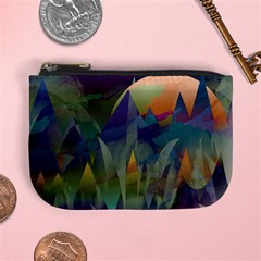 Mountains Abstract Mountain Range Mini Coin Purse