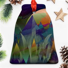 Mountains Abstract Mountain Range Ornament (Bell)