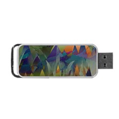 Mountains Abstract Mountain Range Portable USB Flash (Two Sides)