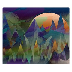 Mountains Abstract Mountain Range Double Sided Flano Blanket (Small) 