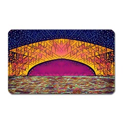 Abstract Sunrise Ocean Sunset Sky Magnet (rectangular) by Pakrebo