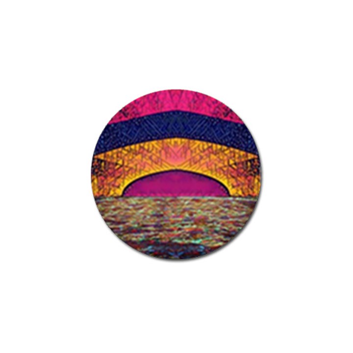 Abstract Sunrise Ocean Sunset Sky Golf Ball Marker (4 pack)