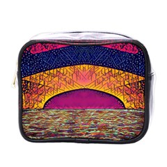 Abstract Sunrise Ocean Sunset Sky Mini Toiletries Bag (one Side)