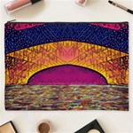 Abstract Sunrise Ocean Sunset Sky Cosmetic Bag (XXXL) Front