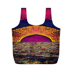 Abstract Sunrise Ocean Sunset Sky Full Print Recycle Bag (m) by Pakrebo