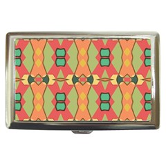 Pattern Orange Green African Cigarette Money Case