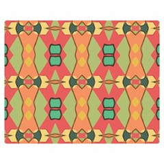 Pattern Orange Green African Double Sided Flano Blanket (medium)  by Pakrebo