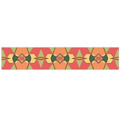 Pattern Orange Green African Large Flano Scarf 