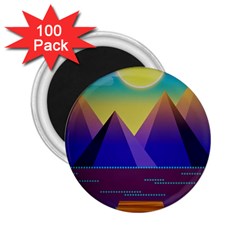 Jetty Landscape Scenery Mountains 2 25  Magnets (100 Pack)  by Pakrebo