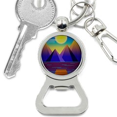 Jetty Landscape Scenery Mountains Bottle Opener Key Chains by Pakrebo