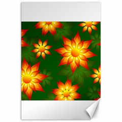 Flower Pattern Floral Non Seamless Canvas 20  X 30  by Pakrebo