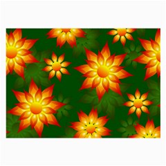 Flower Pattern Floral Non Seamless Large Glasses Cloth by Pakrebo