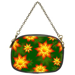 Flower Pattern Floral Non Seamless Chain Purse (one Side) by Pakrebo