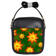 Flower Pattern Floral Non Seamless Girls Sling Bag by Pakrebo