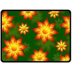 Flower Pattern Floral Non Seamless Double Sided Fleece Blanket (large)  by Pakrebo