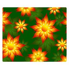 Flower Pattern Floral Non Seamless Double Sided Flano Blanket (small)  by Pakrebo