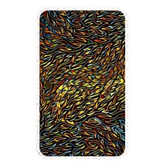 Flames Pattern Texture Gold Memory Card Reader (rectangular) by Pakrebo