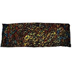 Flames Pattern Texture Gold Body Pillow Case (dakimakura) by Pakrebo