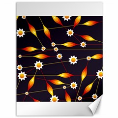 Flower Buds Floral Background Canvas 36  X 48  by Pakrebo