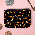 Flower Buds Floral Background Mini Coin Purse Back