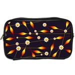 Flower Buds Floral Background Toiletries Bag (Two Sides) Back