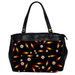 Flower Buds Floral Background Oversize Office Handbag Front