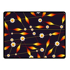 Flower Buds Floral Background Double Sided Fleece Blanket (small)  by Pakrebo