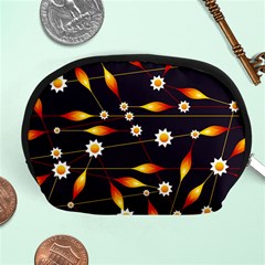 Flower Buds Floral Background Accessory Pouch (medium) by Pakrebo