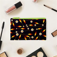 Flower Buds Floral Background Cosmetic Bag (xs) by Pakrebo