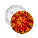 Flower Blossom Red Orange Abstract 2.25  Buttons Front