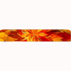 Flower Blossom Red Orange Abstract Small Bar Mats